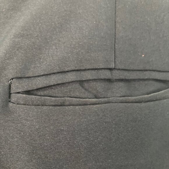 Unknown, 1970's Men's 38 Black Guayabera Polyester Suit - Picture 15 of 16